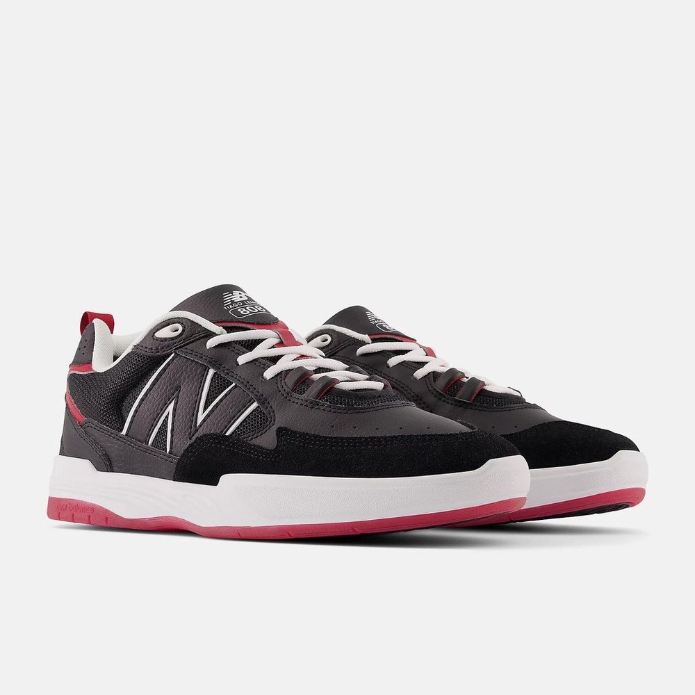New Balance Black White Red Accent Men's Sneakers